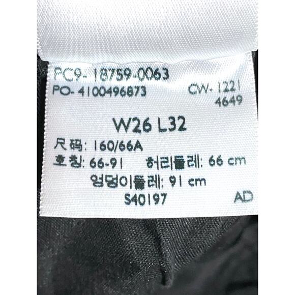 Levis 725 High Rise Bootcut Black Jeans Womens 23x26.5 Western Flare Stretch Y2K - Picture 10 of 11